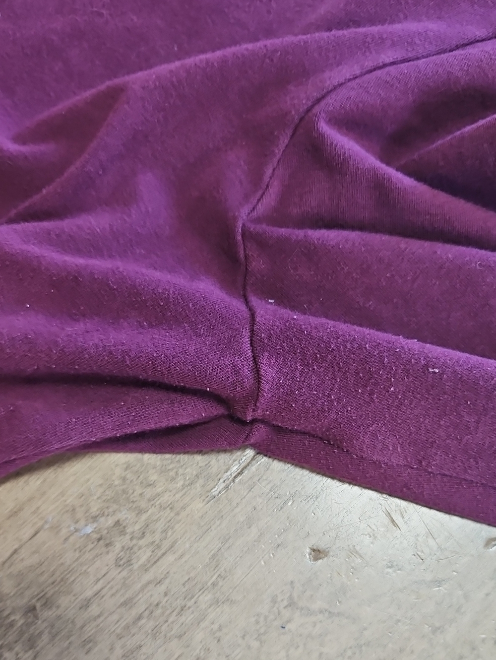 SKIMS Long Sleeve Crewneck Top in Plum Size XL - Picture 10 of 11